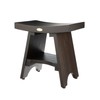 Decoteak 18 Inch Serenityy Waterproof Teak Wood Shower Bench Stool