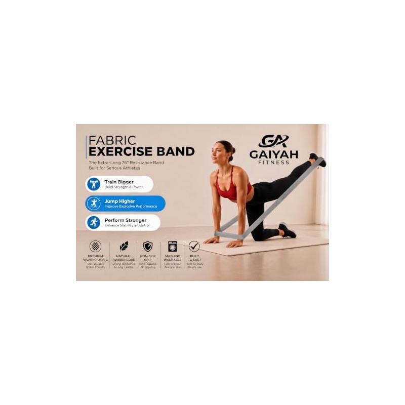 Long Resistance Bands for Working out Women, Fabric Resistance Band,