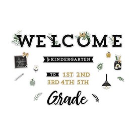 Carson Dellosa Farmhouse 41pc Welcome Bulletin Board Set, Back to School Decorations for Bulletin Board, Cork Board, Wall Decor, Classroom Decor, Welcome Back Farmhouse Decor Classroom Must Haves