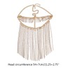 EINCORN Faux Crystal Masquerade Mask Veil Face Chain Belly Dance
