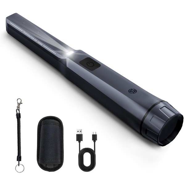 SUNPOW Rechargeable Metal Detector Pinpointer for Adults & Kids, IP68