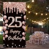 25th Birthday Decoration for Women Happy 25th Birthday Poster Door