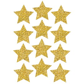 Ashley Productions Sparkle Stars Die-Cut Magnets, Gold, 3", ASH30400