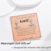 GULICX Golf Gifts for Women Golfers, Silver Plated Golf Dangle