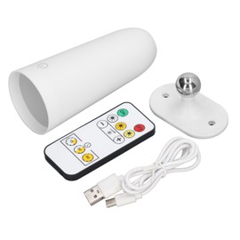 Magnetic LED Wall Light Removable Cordless 360 Degree Rotate Magnetic Ball USB Port LED Wall Lamp for Reading Learning White
