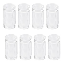 Antrader 8Pcs Clear Standoffs, 3/4" x 1-1/5" Acrylic Screws, Wall Sign Mounting Hardware, Advertising Glass Nail