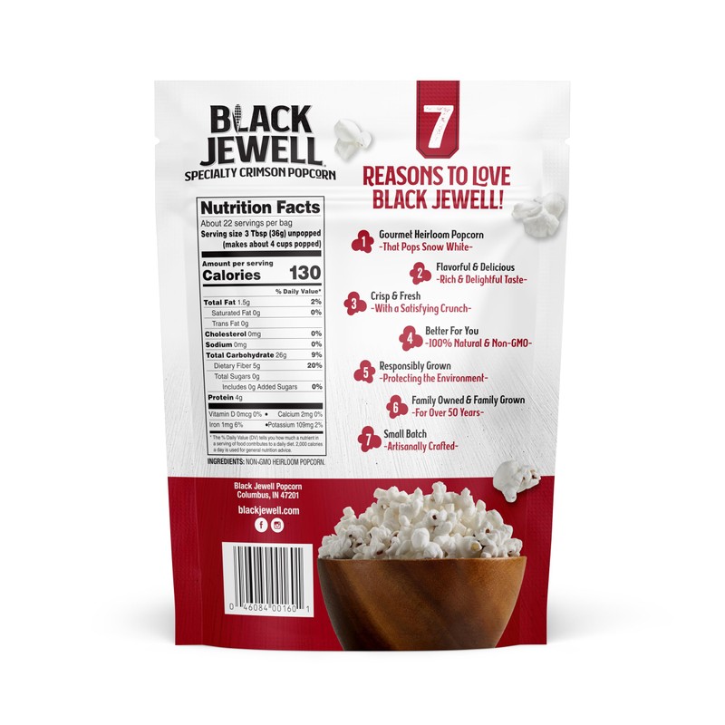 Black Jewell Gourmet Popcorn Kernels, Crimson Red, 28.35 Ounces (Pack