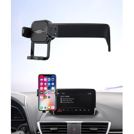 Masergogo Car Phone Holder for 2014-2016 Mazda 3/2016-2021 Mazda CX-3, 360° Rotation, 7 inch Screen Fixed Clip, Auto Accessories Navigation Bracket, Interior Decoration Mobile Phone Mount