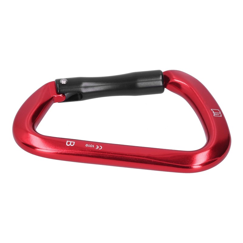 D shape Carabiner Climbing Buckle 25KN Lateral Tension Straight Opening