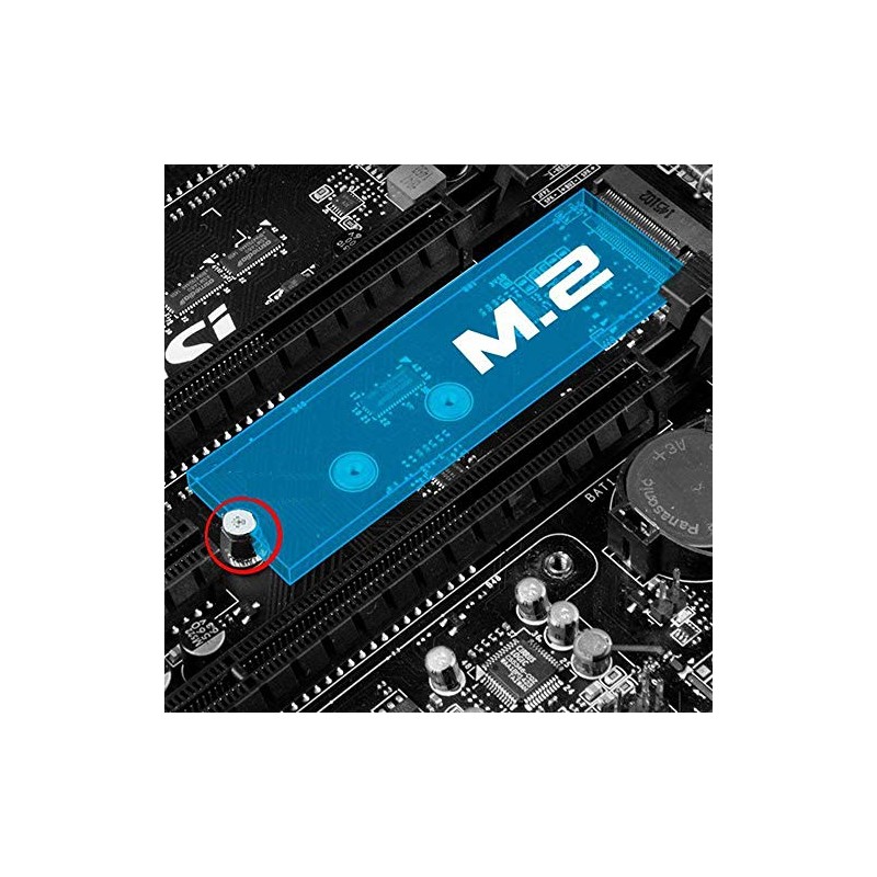 M.2 SSD Mounting Screws Kit for MSI Motherboards (8pcs)