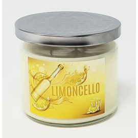 Vela Limoncello ~ Vela de 3 mechas ~ Cera de soja y coco premium natural ~ Altamente perfumada (14 onzas 3 mechas)