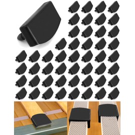 QWORK Plastic Bed Slat Caps, 50Pcs Side and Center Bed Slats Holders Replacement for Single, Double and King Size Beds (55mm x 9mm Inside)