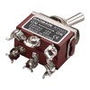 Baomain Toggle Switch DPDT ON/ON 2 Position 250VAC 15A 125VAC
