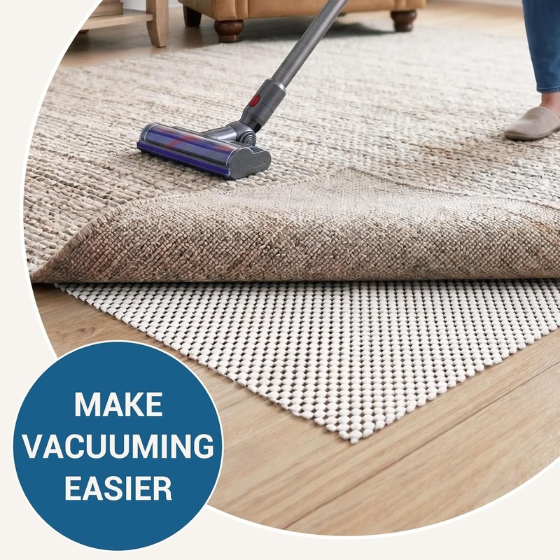 Non Slip Rug Pad Gripper for Hardwood Floors, 5x7 FT