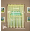 Today's Curtain Emelia Original Voile Tier Pair 30", Yellow, 60"