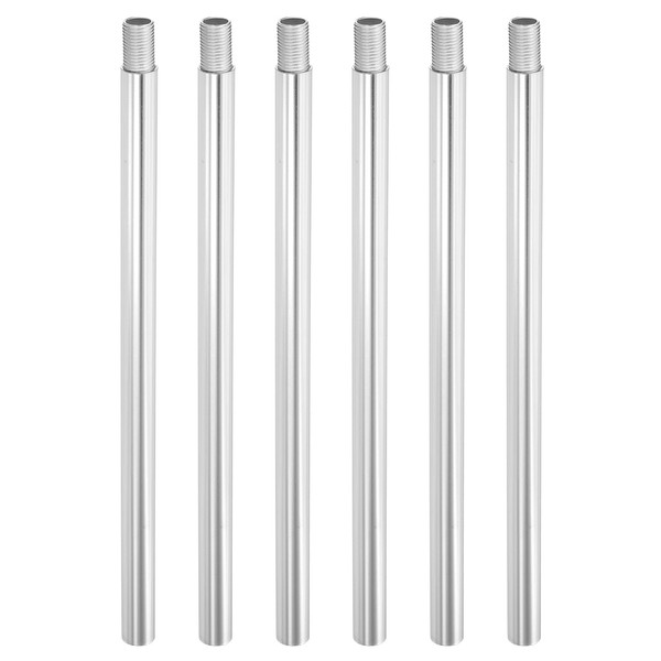 PATIKIL Threaded Extension Rod, 6 Sets 8" M10 x 1mm