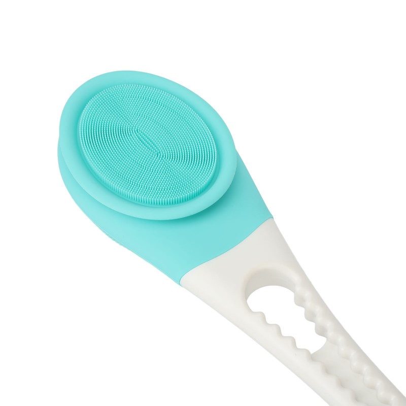 Electric Body Scrubber Brush 3 Speed Vibration Green Waterproof Long