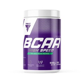 TREC Nutrition BCAA HIGH Speed 500g - Cherry-Grapefruit | Branch Chain Amino Acid Powder Drink for Optimal Muscle Support - L-Leucine, L-Valine, L-Isoleucine | 2:1:1 Ratio