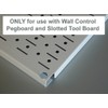 Wall Control 9in Reach Extended Hook Pair - Slotted Metal