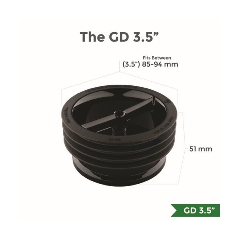 G Green Drain Waterless Trap Seal, 3.5 Inch