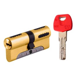 IFAM WX1000 Lock Cylinder 35 x 35 Brass Outer Door Cylinder Profile Cylinder High Security European Profile Cylinder Lock Break Protection Drill Protection Bump Protection Includes 5 Keys