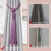Pretty Jolly 2 Pack Long Tassel Curtain Tiebacks Handmade Braided