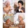 Yanibest Gorro Ducha Forro Satén Mujer Reutilizable Impermeable Antiencrespamiento Gran
