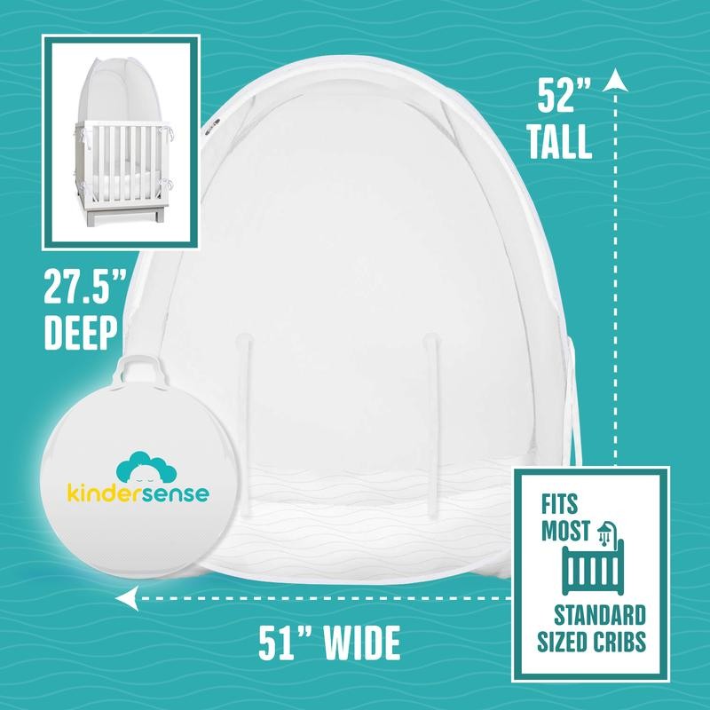 KINDERSENSE Baby Safety Crib Tent - Designed for Baby Safety,