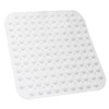 Shower Mat, White, 48 x 48 cm, Square Shower Mat,