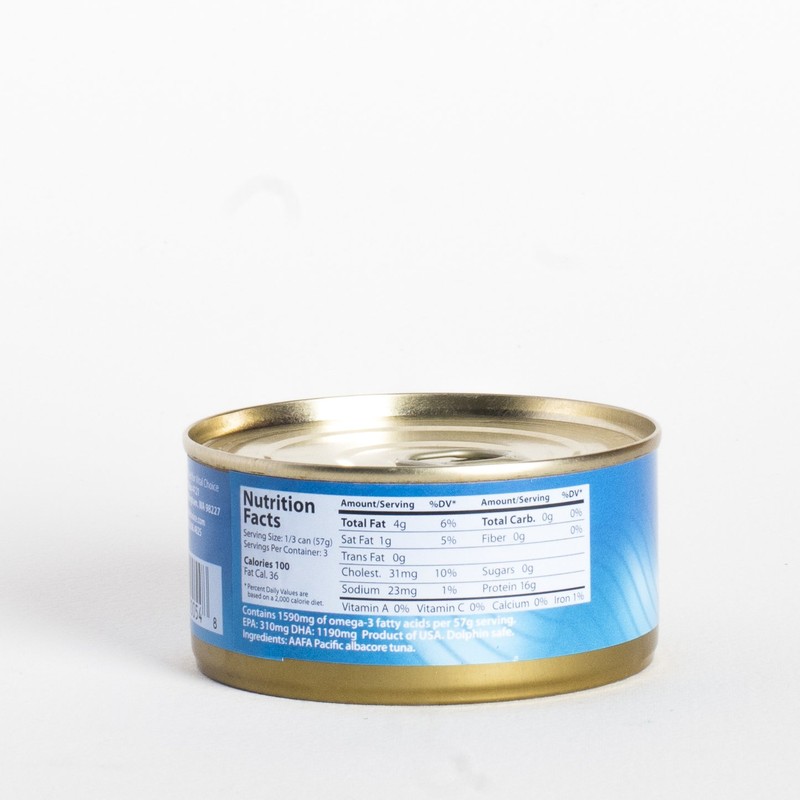 Vital Choice Albacore Tuna Can 6-Pack – Natural, Wild-Caught Canned