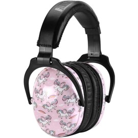 ZOHAN 030 Hearing Protection for Children, Noise Protection Headphones for Autism, Passive Capsule Ear Protectors for Primary Schools, Adjustable Earmuffs, NRR 22 dB, SNR 27 dB – Unicorn