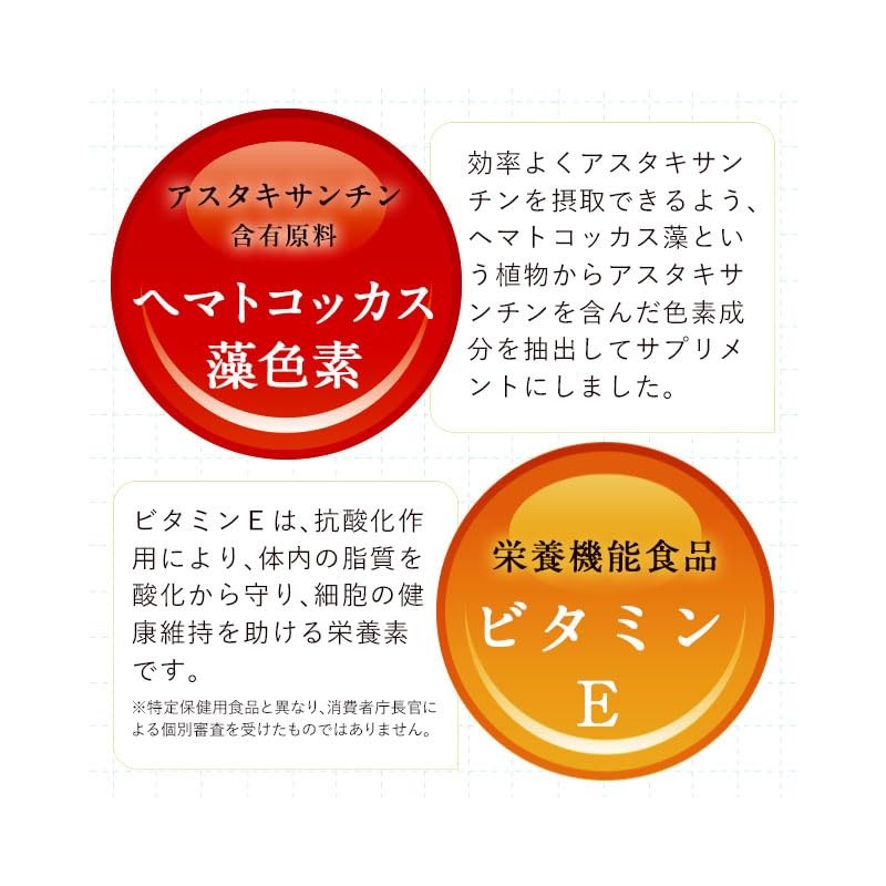 Ogaland Astaxanthin & Vitamin E (30 Tablets / Approx. 1
