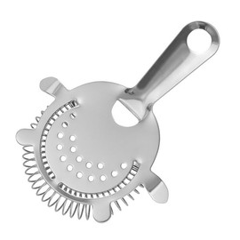 4-Prong Cocktail Strainer for Drinks, Stainless Steel Bar Strainer for Bartending, Drink Sieve Strainer Bar Tools Accessories for Home Bartenders (3 Pack)