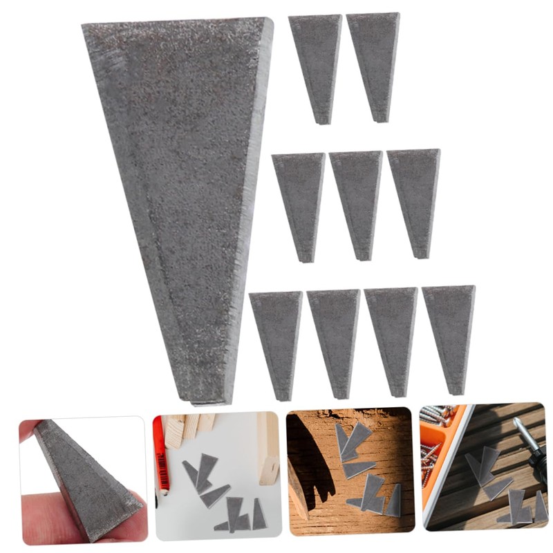 Mipcase 10Pcs Carbon Steel Axe Wedge Sturdy Fixing Tool for