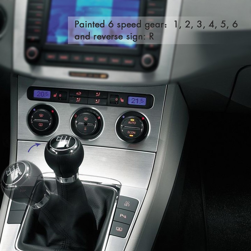6 Speed Shift Gear Knob Boot Gaiter Frame for VW