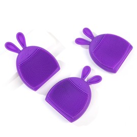 Depurador facial, paquete de 3 exfoliantes faciales de silicona, exfoliante facial, cepillo para polvo facial suave, cepillo para polvo facial para masaje, limpieza de poros y puntos negros,