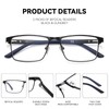 GOGELAS 2 Pack Bifocal Reading Glasses for Men, Blue Light
