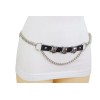 Unbranded Women Evening Party Belt Silver Metal Chain Skull keleton
