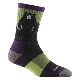 Darn Tough Women's Bear Town Micro Crew Lightweight Hiking Sock (Style 1970) - Lime, Medium