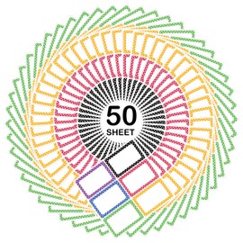 Cualfec 300 Cute Chevron Name Tag Stickers Colorful Border Name Labels for School, Office, Home Can Be Used on Clothes, Storage Boxes, Packages - Updated Stronger Stickiness