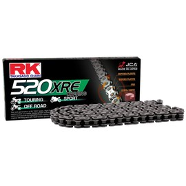 RK Racing Chain 520XRE-130 Steel 130 Link XW-Ring Chain with Connecting Link