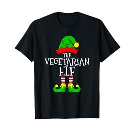 The Vegetarian Elf Funny Family Matching Christmas T-Shirt