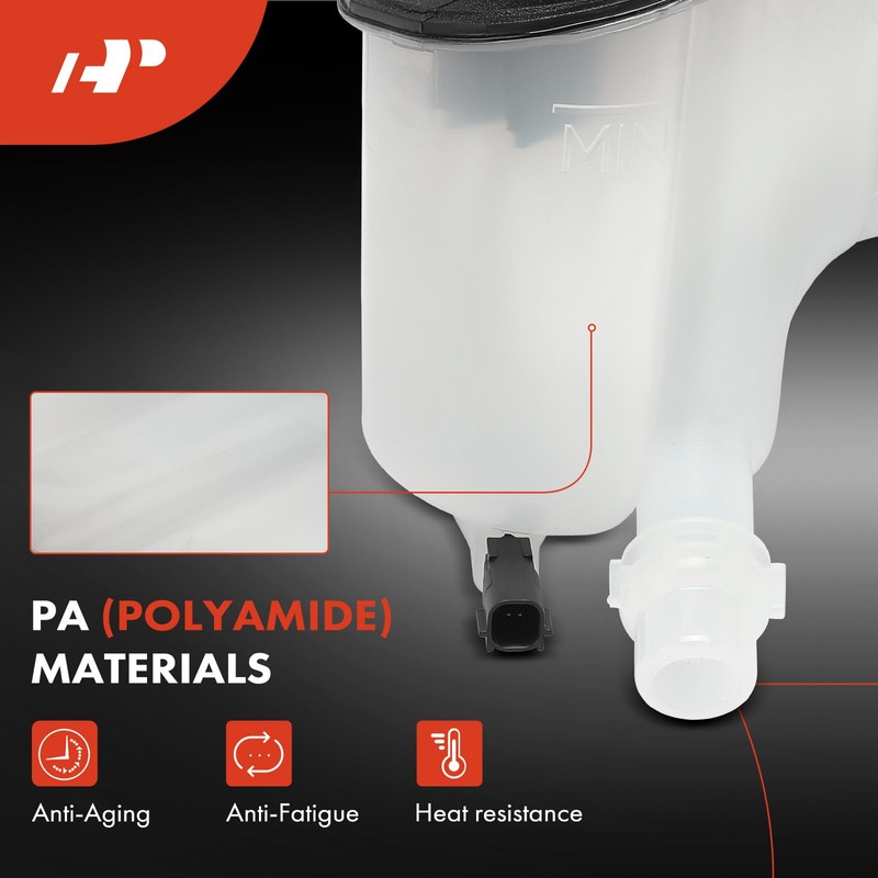 A-Premium Engine Coolant Overflow Recovery Reservoir Tank [with Cap &
