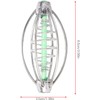 Trampa Cebo de Acero Inoxidable con Resorte para Pesca Familiar