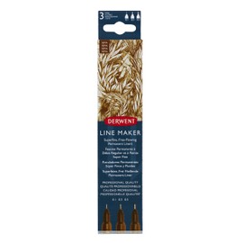 Derwent Line Maker Sepia Wallet 3, UADLMWS3, 2305561