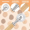 Cutting Wheel Dough, Ravioli Cutter with Wooden Handle Ravioli Flaring
