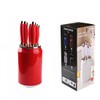 HENLUTUO 6-Piece White Kitchen Knife Set with Non-Slip Silicone Handle｜5