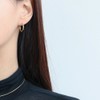 Gold&Deer 14K Goldfield Daily One-Touch Ring Earrings s (15mm) White