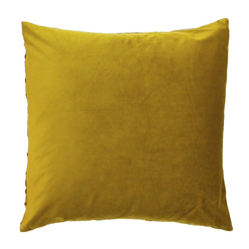 Paoletti Anji Cushion Cover, Gold, 50 x 50cm