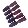 IWOWHERO Finger Protector Set 10pcs Leather Thimble Covers for Craft